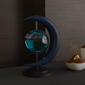 Bioluminescent Moon Lamp-color:Blue