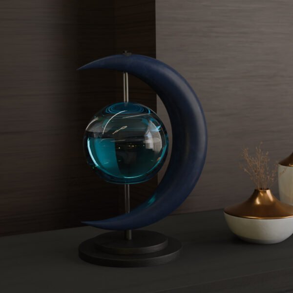 Bioluminescent Moon Lamp-color:Blue