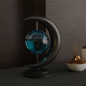 Bioluminescent Moon Lamp-color:Black