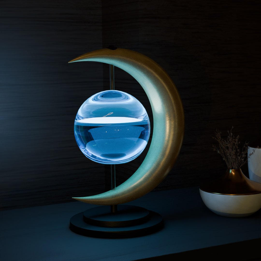 Bioluminescent Moon Lamp-color:Golden - Image 2