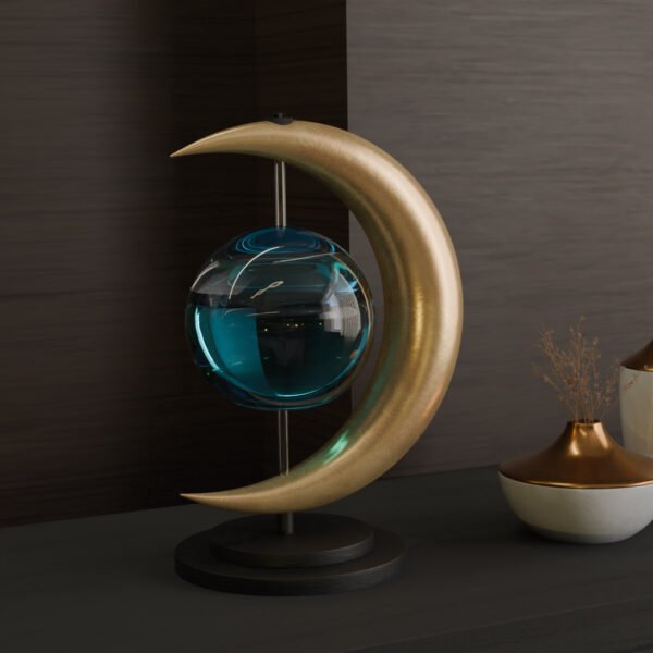 Bioluminescent Moon Lamp-color:Golden